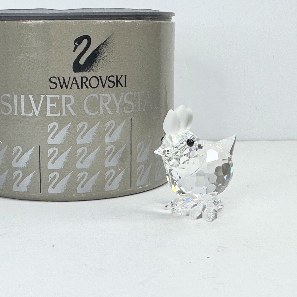 Swarovski Crystal Chicken Hen Retired, Original Box S210